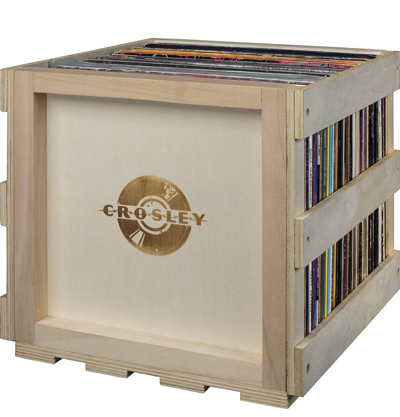 Shop Crosley Stackable Record Storage Crate Holds Up To 40 Albums