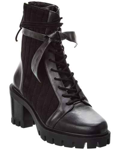 Shop Alexandre Birman Clarita 65 Leather & Suede Boot In Black