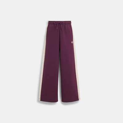 Shop Coach Outlet Track Pants In Purple