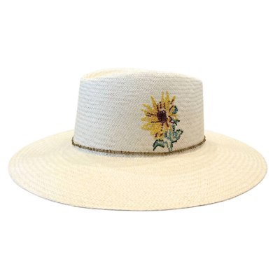 Shop Freya Girasol Hat In Natural In White