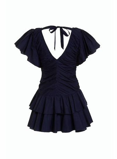 Shop Love The Label Minette Dress In Navy In Blue