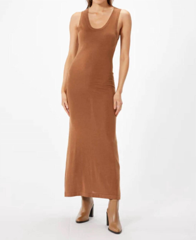 Shop Sophie Rue Long Sweater Dress In Cinnamon In Brown
