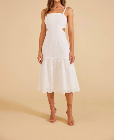 Shop Minkpink Viola Midi Dress In White