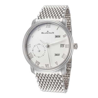 Shop Blancpain Men's 40mm Automatic Watch In Silver
