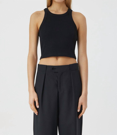 Shop Closed Cropped Tank In Black