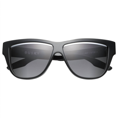 Shop Ivi Vision Dusky - Brushed Black / Grey Lens In Polished Black In Multi
