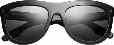 Shop Ivi Vision Jagger - Grey Lens In Polished Black And Copper In Multi