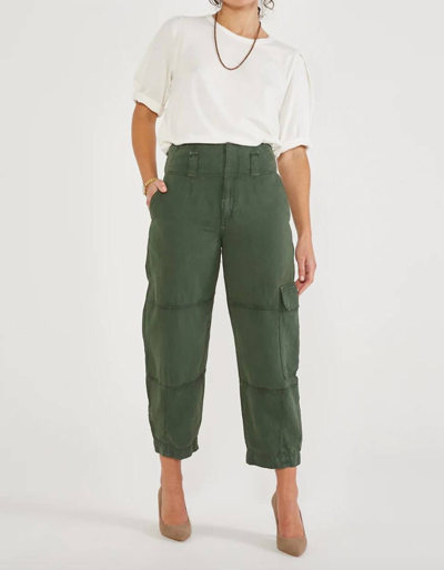 Shop Etica Juni Relaxed Cargo Pant In Forest Green