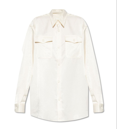 Shop Ami Alexandre Mattiussi Ami Loose Fitting Shirt In White
