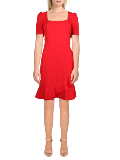 Shop Karl Lagerfeld Womens Party Mini Mini Dress In Red