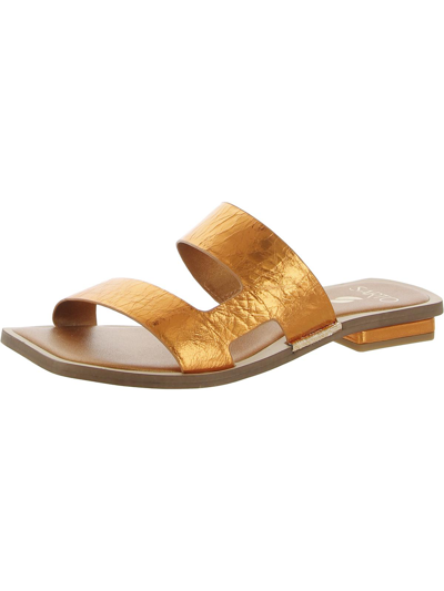 Shop Sarto Franco Sarto Emily Womens Leather Open Toe Slide Sandals In Multi