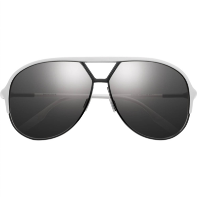Shop Ivi Vision Division - Grey Lens In Matte White-black In Multi