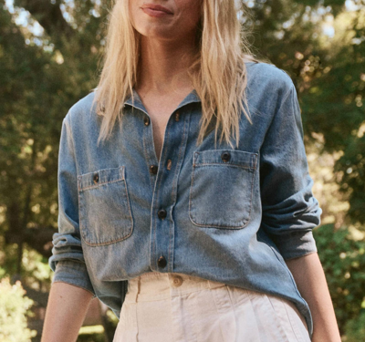 Shop The Great The Harbor Shirt In Saddle Wash In Multi