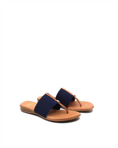 Shop Andre Assous Nice Sandal In Navy In Blue