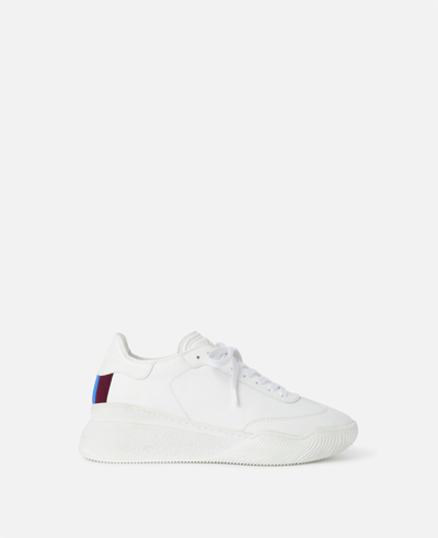 Shop Stella Mccartney Loop Lace-up Sneakers In White