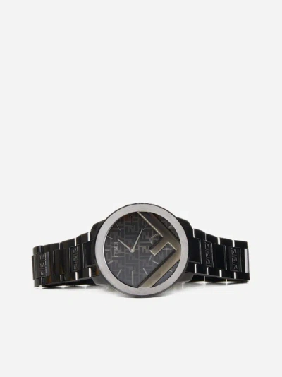 Shop Fendi F Is  Steel Watch In Black
