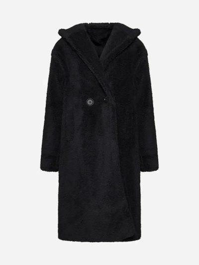Shop Apparis Mia Faux Shearling Coat In Black
