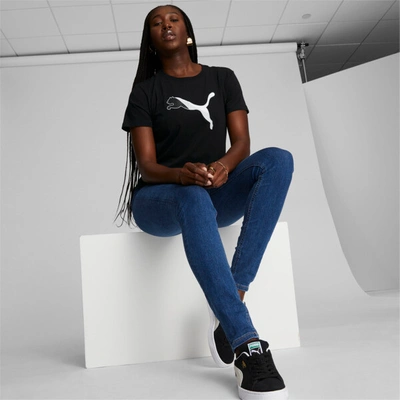 Shop Puma Cat Segment Women's T-shirt In Black