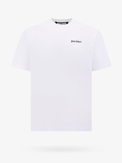 Shop Palm Angels T-shirt In White