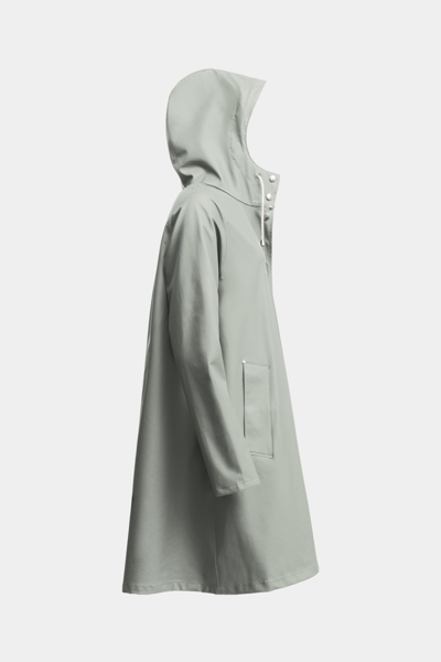 Stutterheim Mosebacke Lightweight Raincoat In Khaki Green