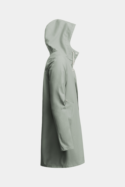 Stutterheim Stockholm Lightweight Raincoat In Khaki Green