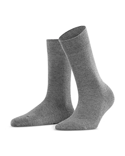 Falke Functional Basic Crew Socks In Light Gray