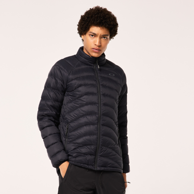 Shop Oakley Snowbound Pkble Down Puffy Jacket In Black