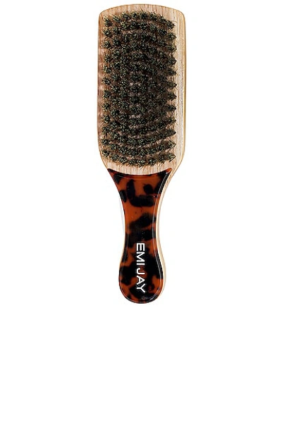 Emi Jay Mini Boar Bristle Brush In Tortoise