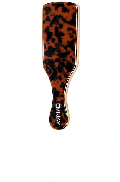 Emi Jay Mini Boar Bristle Brush In Tortoise
