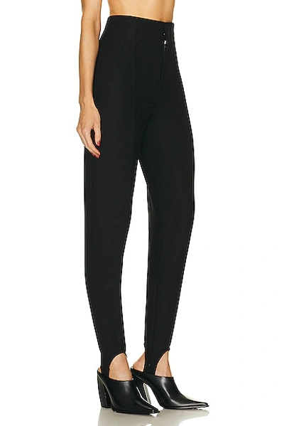Bottega Veneta Structured Double Melange Trousers In Black