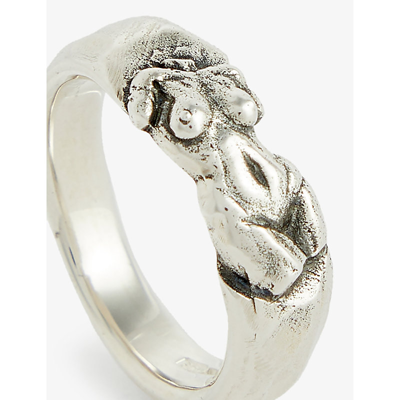 Shop Frederick Grove Men's Silver Renaissance Torso Sterling-silver Ring