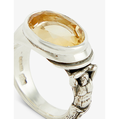 Shop Frederick Grove Atlas 925 Sterling Silver And Citrine Ring