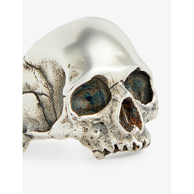 Shop Frederick Grove Mens Silver Anatomical Skull Sterling-silver Ring