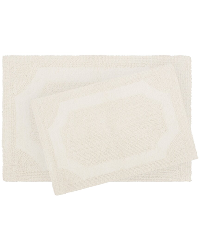 Shop Laura Ashley Reversible Cotton 2pc Bath Rug Set