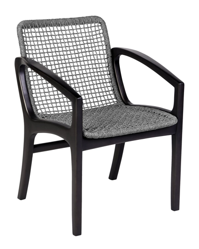 Shop Armen Living Discontinued  Brighton Outdoor Patio Dining Chair In Grey