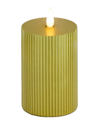 Shop Hgtv 3in Georgetown Real Motion Flameless Led Candle In Gold