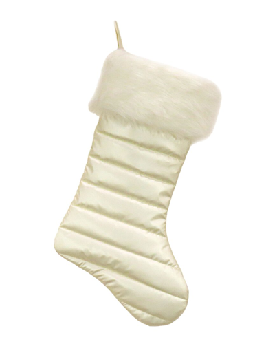 Shop Hgtv 20in Puffy Coat Stocking In Ivory