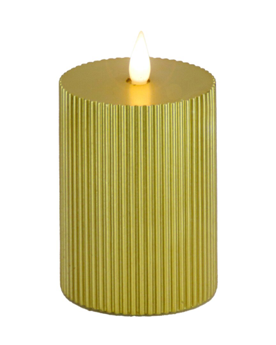 Shop Hgtv 5in Georgetown Real Motion Flameless Led Candle In Gold