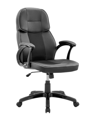 Shop Armen Living Bender Adjustable Racing Gaming Chair In Black