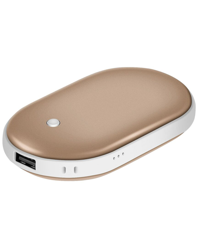 Shop Fresh Fab Finds Portable Hand Warmer/power Bank In Gold