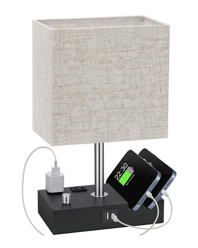 Shop Fresh Fab Finds Dimmable Table Lamp With Usb Port/power Outlets