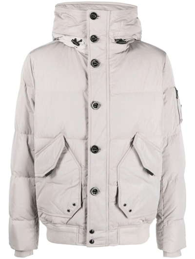 Shop Belstaff `radar` Padded Jacket In Gray