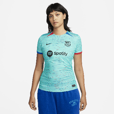 Shop Nike Fc Barcelona 2023/24 Stadium Third  Women's Dri-fit Soccer Jersey In Blue