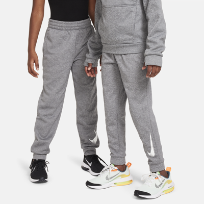 Shop Nike Multi+ Big Kids' Therma-fit Training Jogger Pants In Grey