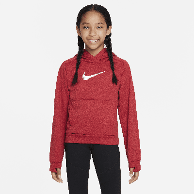 Shop Nike Multi+ Big Kids' Therma-fit Pullover Hoodie In Red