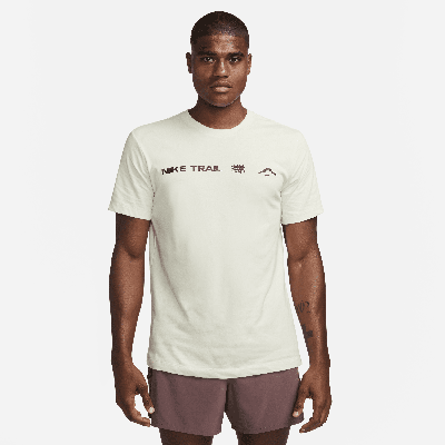 Shop Nike Men's Dri-fit Running T-shirt In White
