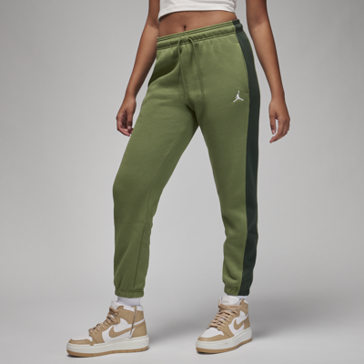 Shop Jordan Women's  Brooklyn Fleece Pants In Green