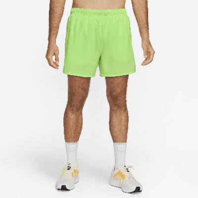 Shop Nike Men's Challenger Dri-fit 5" Brief-lined Running Shorts In Green