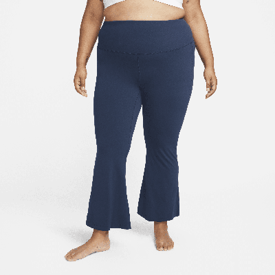 Nike Women's Yoga Dri-fit Luxe Flared Pants (plus Size) In Blue