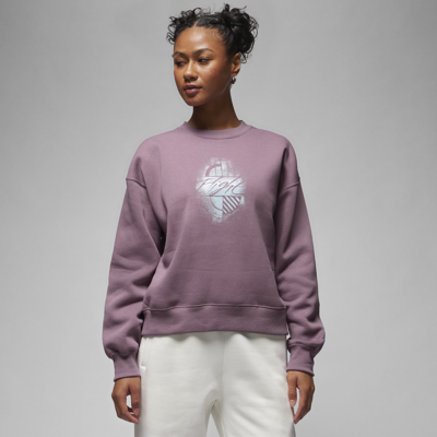 Shop Jordan Women's  Brooklyn Fleece Graphic Hoodie In Purple